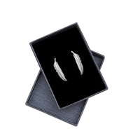 Flügel Ohrklemme in 925 Silber