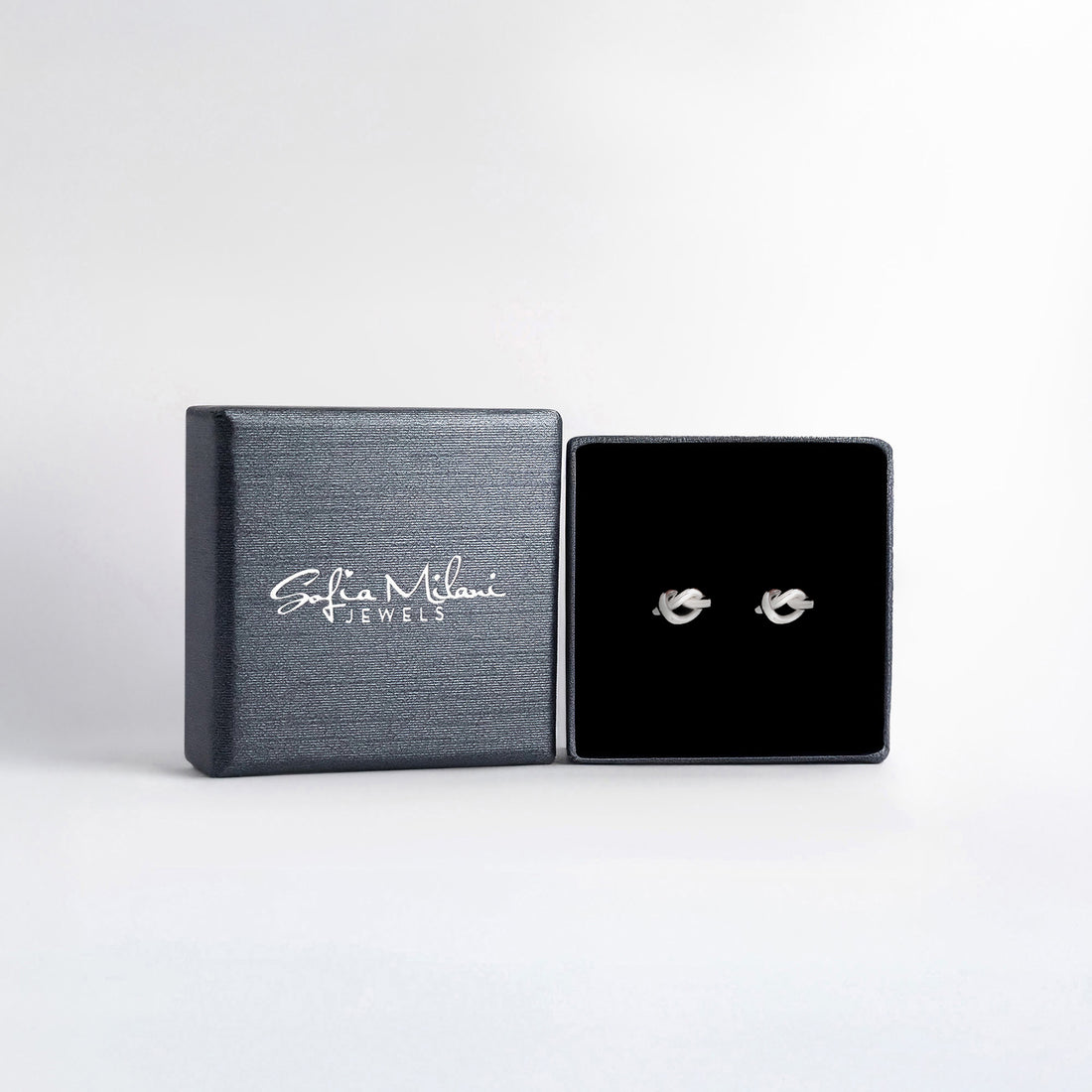 Herz Ohrstecker in 925 Silber