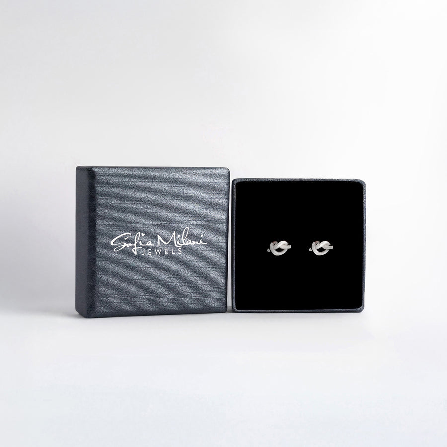 Herz Ohrstecker in 925 Silber