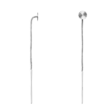 Kreis Ohrhänger in 925 Silber