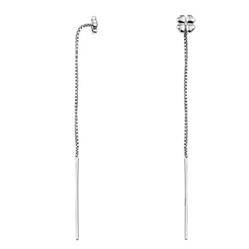 Blatt Ohrhänger in 925 Silber