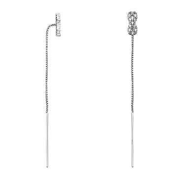 Unendlich Ohrhänger in 925 Silber