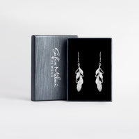 Flügel Ohrhänger in 925 Silber
