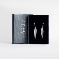 Flügel Ohrhänger in 925 Silber