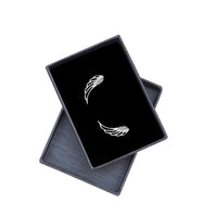 Flügel Ohrklemme in 925 Silber