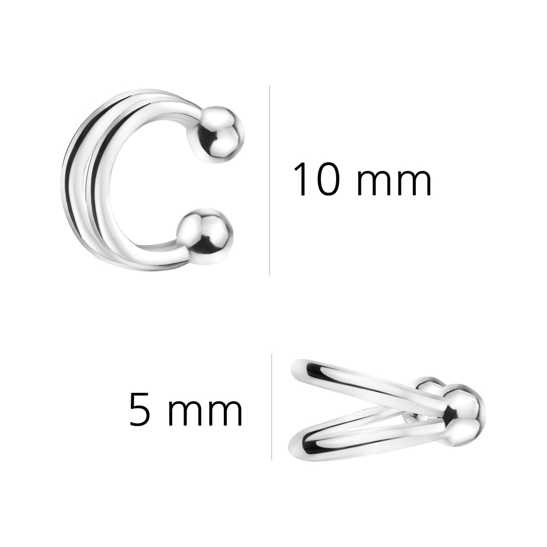 Ear Cuff in 925 Silber