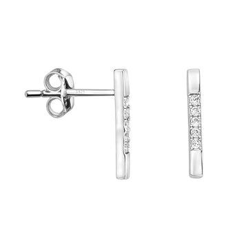 Stab Ohrstecker in 925 Silber