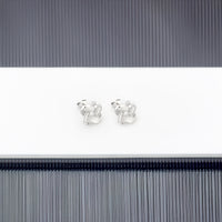 Knoten Ohrstecker in 925 Silber