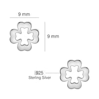 Blatt Ohrstecker in 925 Silber