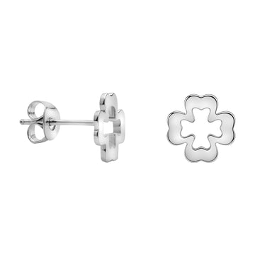 Blatt Ohrstecker in 925 Silber