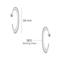 Steck Creolen in 925 Silber