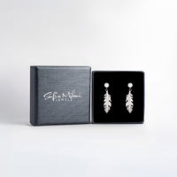 Blatt Ohrhänger in 925 Silber