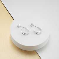 Steck Creolen in 925 Silber