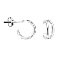 Steck Creolen in 925 Silber