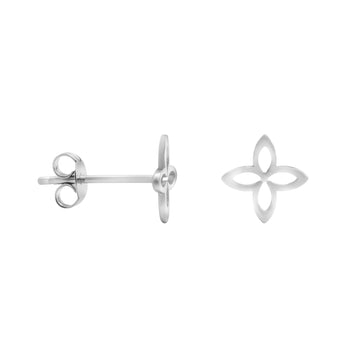 Blume Ohrstecker in 925 Silber