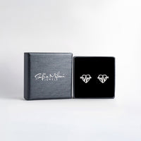 Herzschlag Ohrstecker in 925 Silber