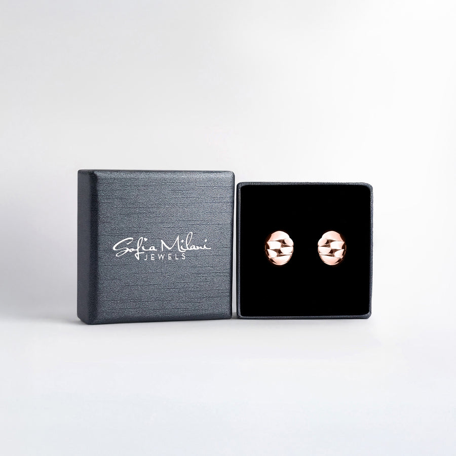 Knoten Ohrstecker in 925 Silber