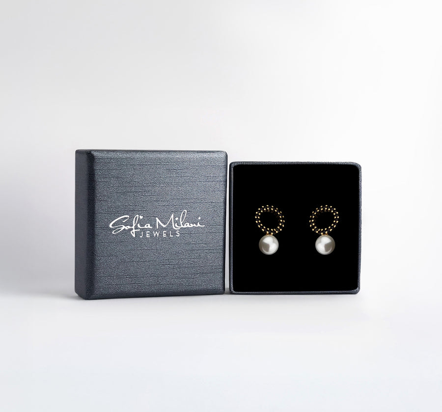 Perle Ohrstecker in 925 Silber
