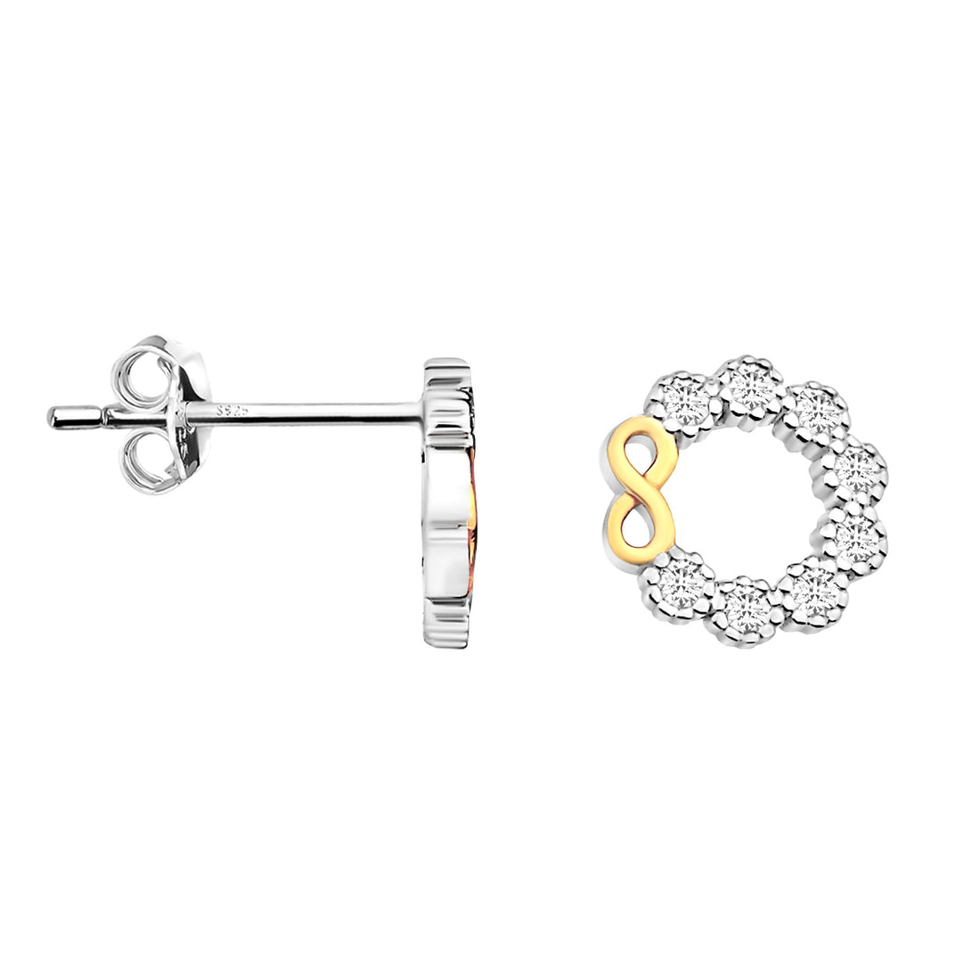 Blume Ohrstecker in 925 Silber