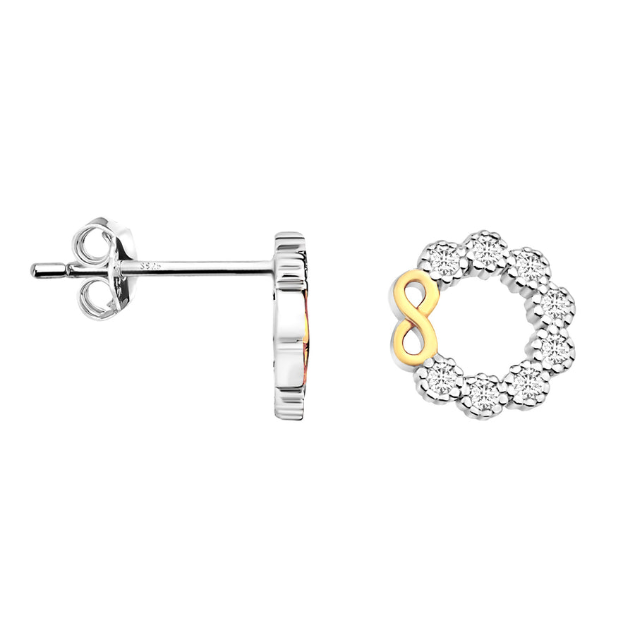 Blume Ohrstecker in 925 Silber