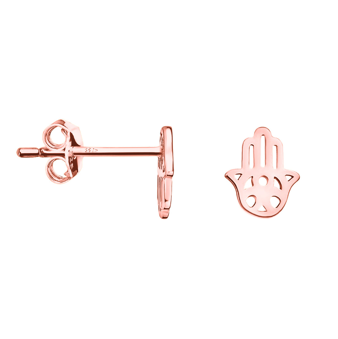 Fatimas Hand Ohrstecker in 925 Silber