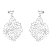 Ornament Ohrhänger in 925 Silber