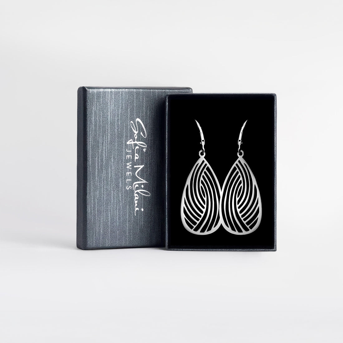 Ornament Ohrhänger in 925 Silber