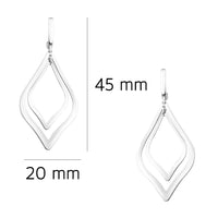 Geo Ohrhänger in 925 Silber