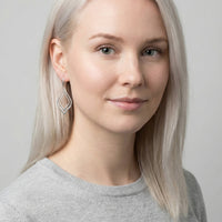 Geo Ohrhänger in 925 Silber