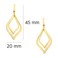 Geo Ohrhänger in 925 Silber