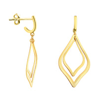 Geo Ohrhänger in 925 Silber