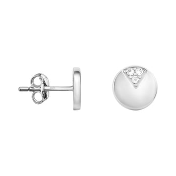 Kreis Ohrstecker in 925 Silber