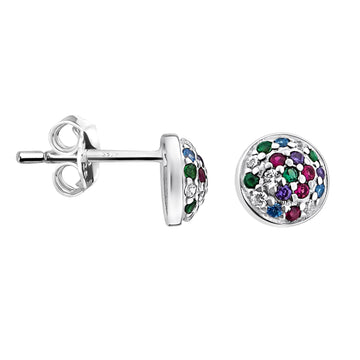Kreis Ohrstecker in 925 Silber
