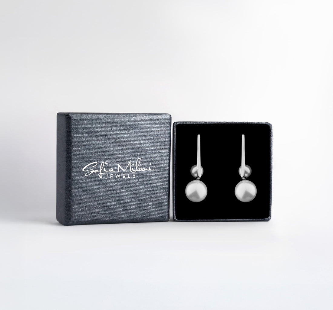 Perle Ohrstecker in 925 Silber