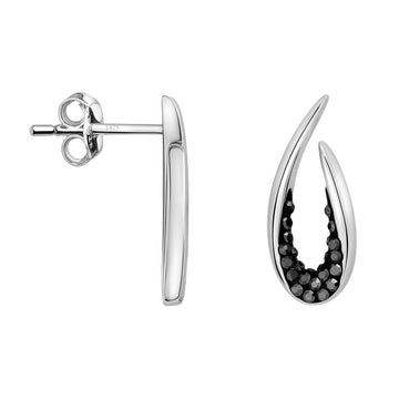 Oval Ohrstecker in 925 Silber