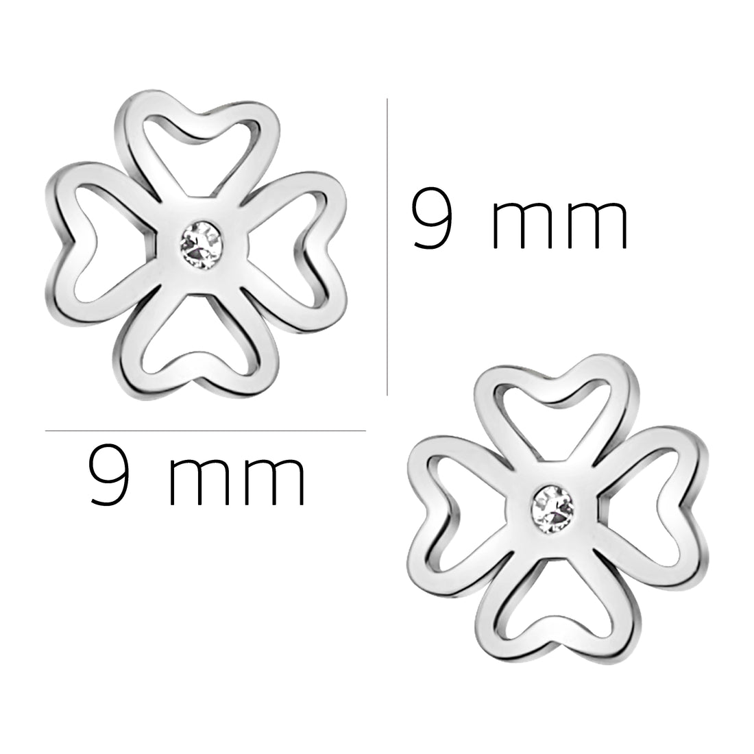 Blume Ohrstecker in 925 Silber