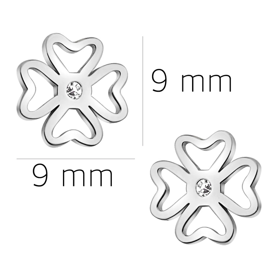 Blume Ohrstecker in 925 Silber