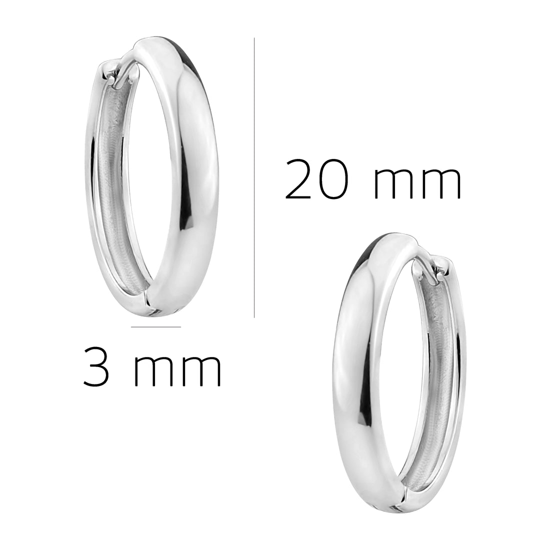 Creolen in 925 Silber