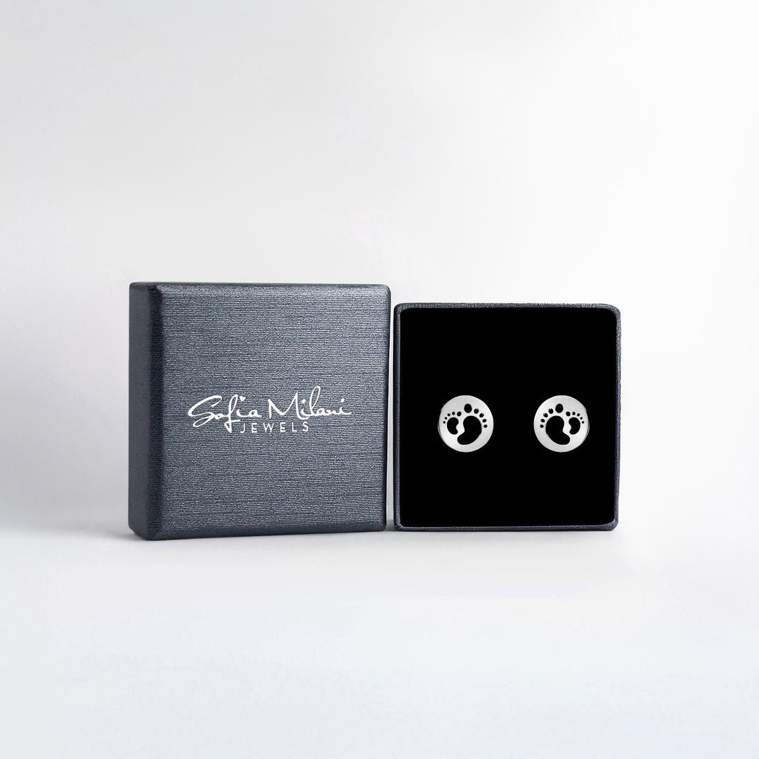 Fuß Ohrstecker in 925 Silber