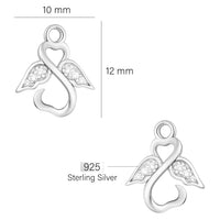 Engel Ohrstecker in 925 Silber