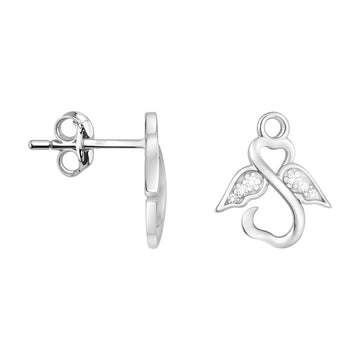 Engel Ohrstecker in 925 Silber