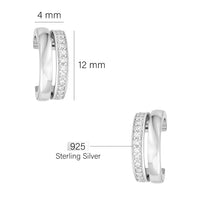 Steck Creolen in 925 Silber
