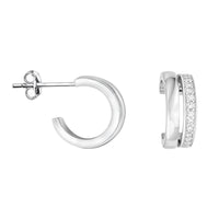 Steck Creolen in 925 Silber