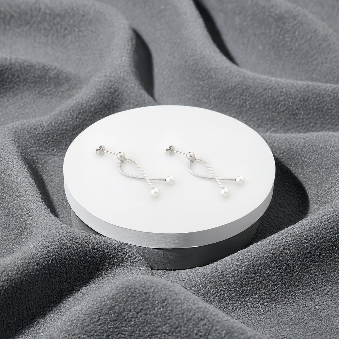 Perle Ohrstecker in 925 Silber