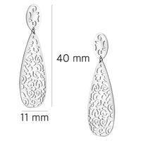 Ornament Ohrhänger in 925 Silber