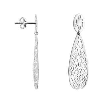 Ornament Ohrhänger in 925 Silber