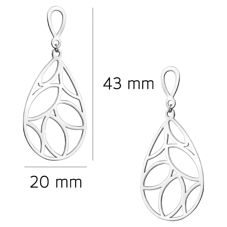 Ornament Ohrhänger in 925 Silber