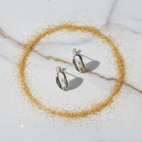 Muschel Ohrstecker in 925 Silber