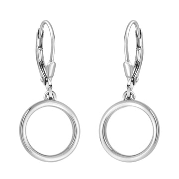 Kreis Ohrstecker in 925 Silber