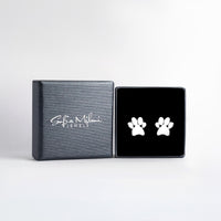 Pfote Ohrstecker in 925 Silber
